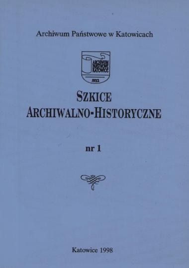 Szkice Archiwalno-Historyczne nr 1, 1998